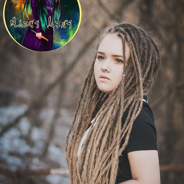 Natural look dreadlocks x10 or Full set Crochet synthetic dreads by AliceDreads