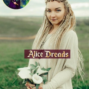 Synthetic dreadlock extensions blond crochet and senegalese colors, length:  17,7-19,6, 21,6-23,6 and 100 inches, double-ended or single-ended dreads by Alice Dreads