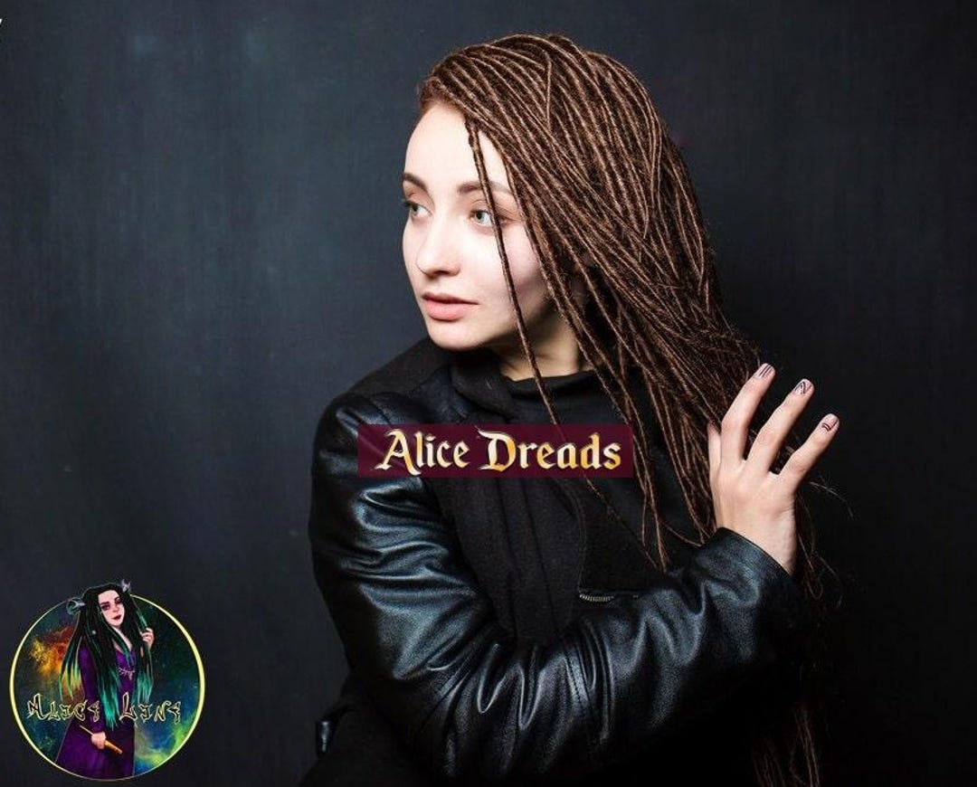 35 Synthetic Dreads Dreadlock Hair Extensions Dark Brown #4 NEW Dark Brown Dreadlock Extensions - Double Ended Synthetic  main image 2