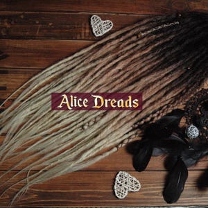 Crochet Synthetic Dreads: Black Brown Blonde Ombre, Custom Hair Extensions