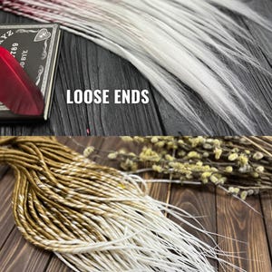 Hair extensions synthetic double ended dreads black brown blonde natural look thin dreadlocks image 7