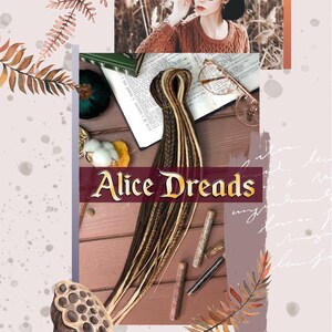 Double Ended or Single Ended Synthetic Dreadlocks. Synthetic dreads. Brown blonde braids