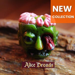 Dreadlock Extensions Horror Hair Bead for dreadlocks Frankenstein by AliceDreads