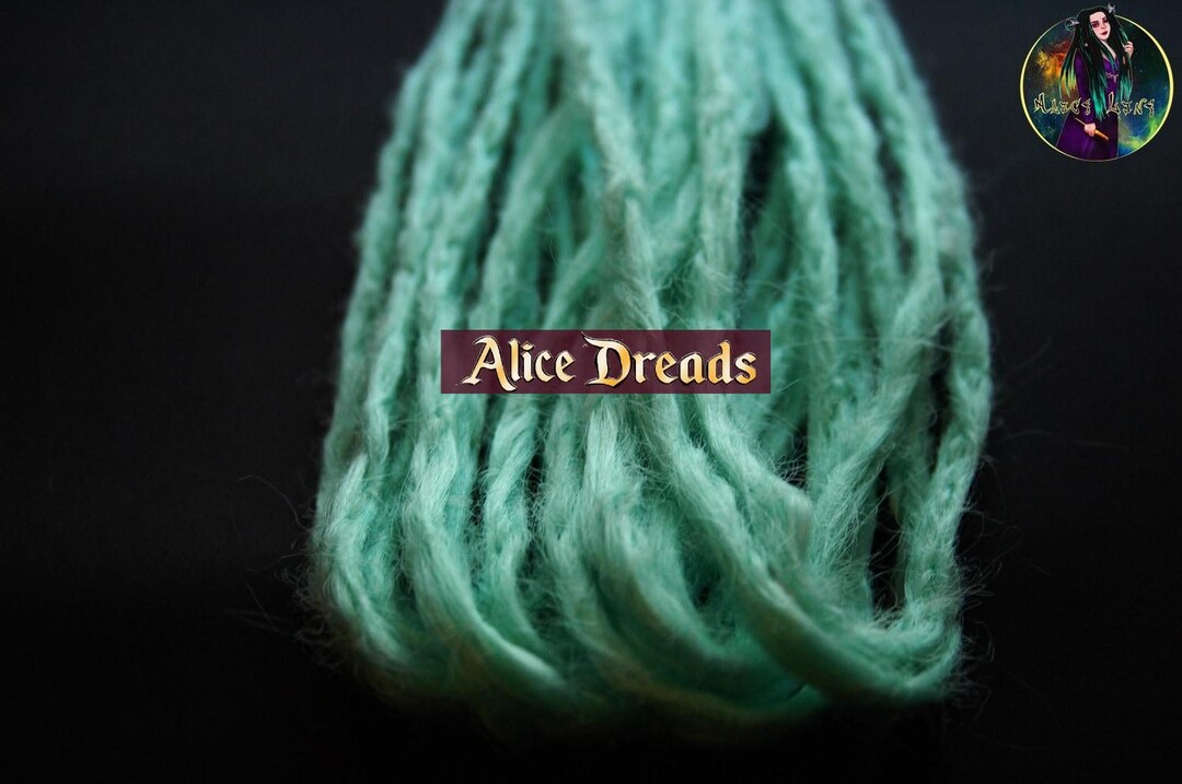 Mint Full Set Dreadlock Extensions Synthetic Crochet Double  display picture 1