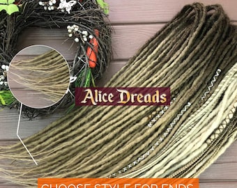 Synthetic Double/Single Ended Dreads: Dark Brown to Blonde Crochet Hair Extensions, twists, braids