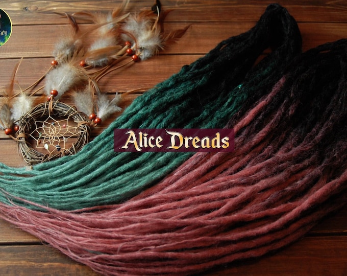 Custom Synthetic Dreads: Double-Ended Crochet Boho Hair Extensions