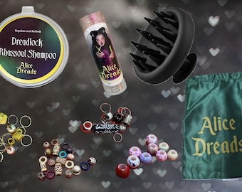 Handcrafted dreadlock accessories with love for Valentine's Day by Alice Dreads