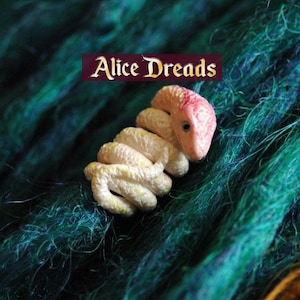 Handmade jewelry hair beads for dreadlock extensions Snakes by Alice Dreads