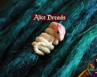 Handmade jewelry hair beads for dreadlock extensions Snakes by Alice Dreads