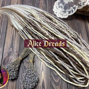 Crochet Synthetic Dreads: Blonde, Platinum, Silver, Brown Hair Extensions