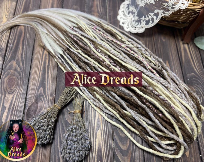 Crochet Synthetic Dreads: Blonde, Platinum, Silver, Brown Hair Extensions