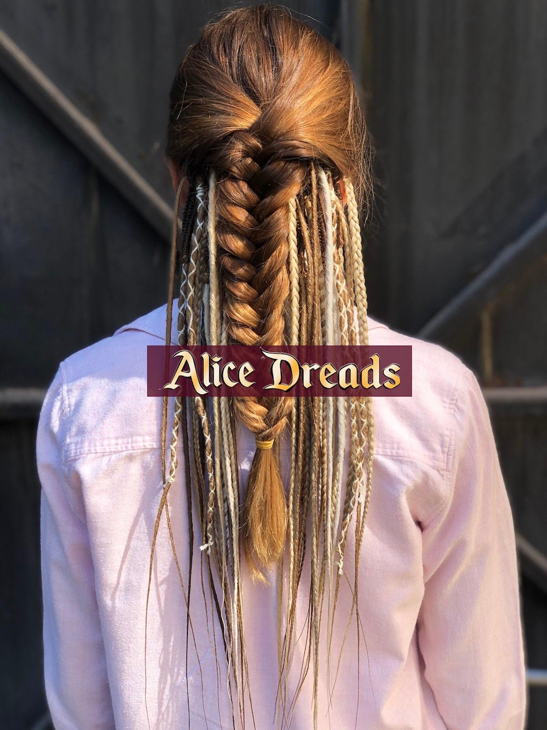 Clip-In Boho Dreadlock Extensions with Beads & Feathers - Brown & Rust Amazon.com : Nutty Natte 2 PCS Hippie Hair Extension  main image 3