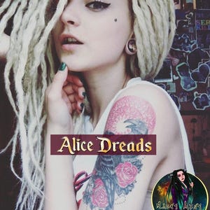 Synthetic dreads Set of blond crochet DE dreadlocks handmade by AliceDreads