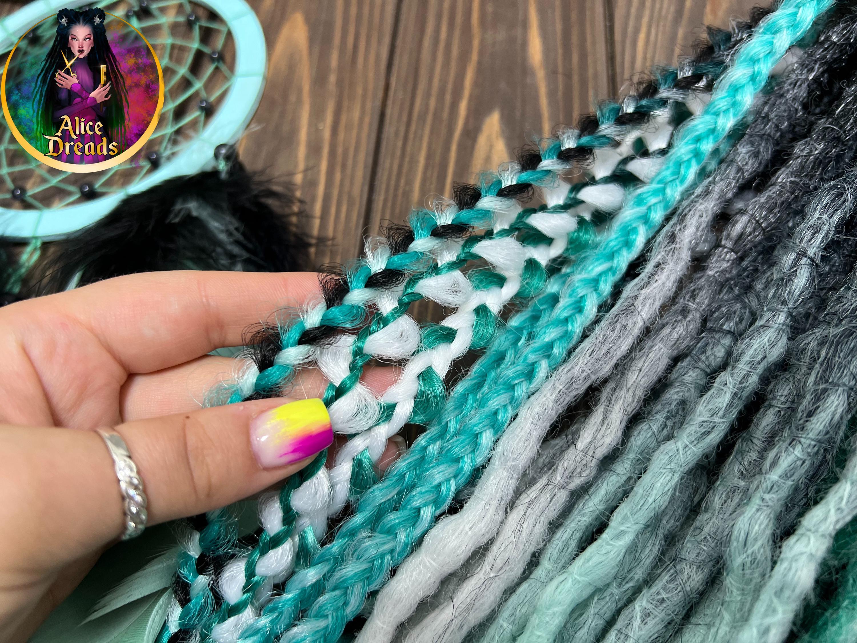 COPY - Short ombre green teal blue crochet dreadl… Amazon.com : New Goddess Locs Crochet Hair 10 Inch 8 Packs  main image 4