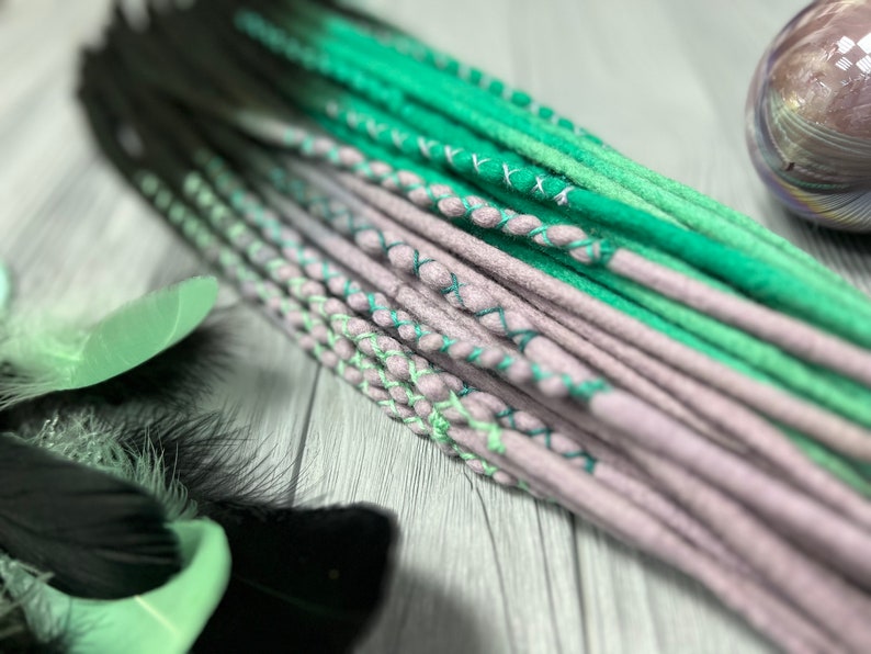 Dreads extensions Braid in dread Wool locks Dread 画像 3