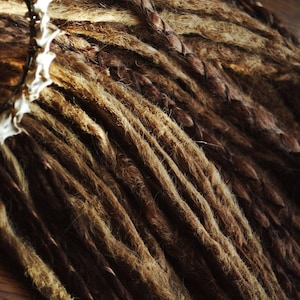 Crochet Synthetic Dreadlocks: Light Brown to dark Blonde Dreads image 4