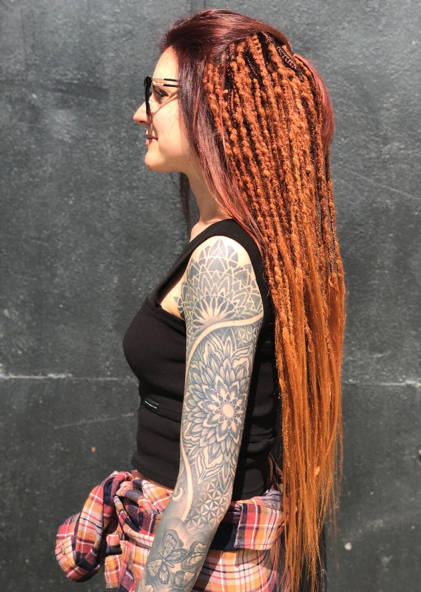 Set of natural look synthetic double ended dreads accent Etsy