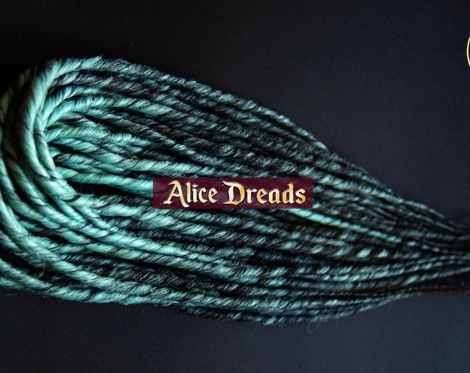 Frozy Festival Dreadlock extensions synthetic dreads Mint hair extensions