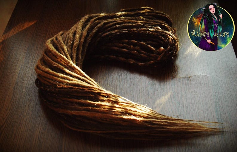 Crochet Synthetic Dreadlocks: Light Brown to dark Blonde Dreads image 2