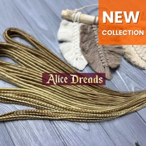 Shades of Blonde synthetic dreads double ended or single ended dreadlocks thin and braids