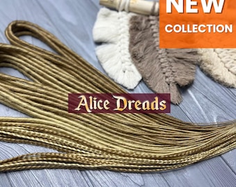 Shades of Blonde synthetic dreads double ended or single ended dreadlocks thin and braids