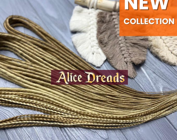 Shades of Blonde synthetic dreads double ended or single ended dreadlocks thin and braids