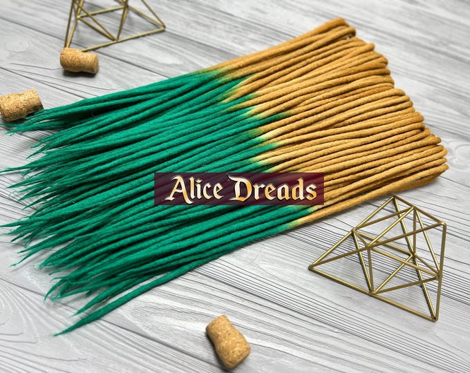 Ombre Wool Dreadlocks | Merino Dread Extensions | Double Ended Boho Hair Extensions