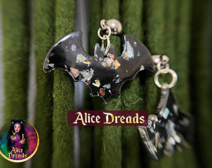 Bat Metal Dreadlock Beads: Dreads Accessories