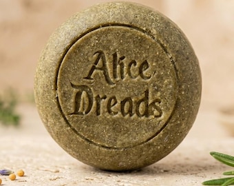 Neem Tea Tree Dreadlock Shampoo Bar, Purifying Scalp Cleanser, Natural Hair Care