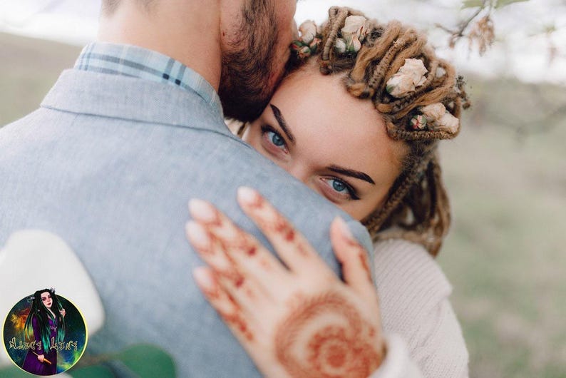Blonde Dreadlock Extensions, Crocheted Synthetic Dread Set, Wedding DE SE Senegalese Dreads image 5