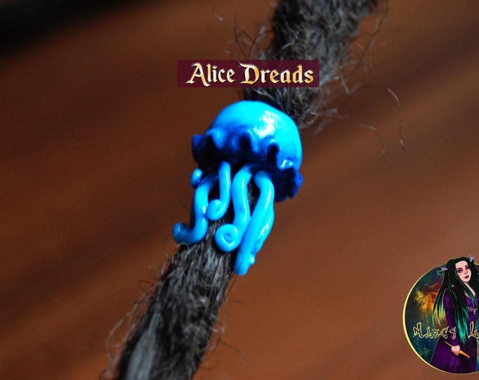 Handmade dreadlock extensions Bead for dreads Jellyfish beads for dreadlocks