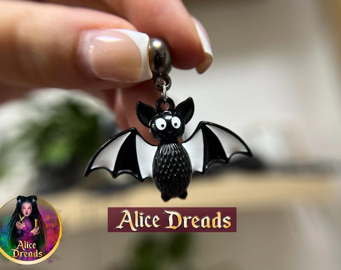 Metal Bat Bead for Dreads: Hair Accessory