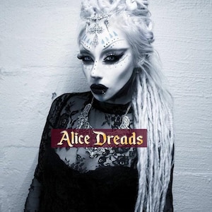 Crochet dreads silver grey, platinum grey dreadlocks. long dreads, natural look hair extensions, DE or SE locks