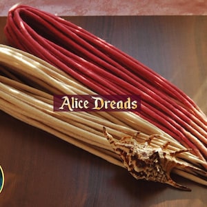 Festival dreads Set of wool dreadlock extensions Strawberry milkshake Pink and light blonde