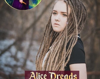 Crochet Synthetic Dreadlocks: Light Brown to dark Blonde Dreads
