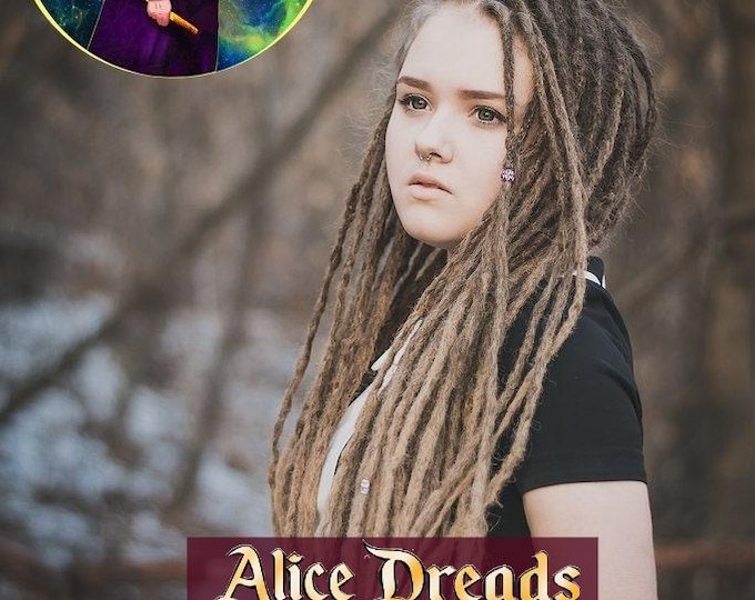 Crochet Synthetic Dreadlocks: Light Brown to dark Blonde Dreads