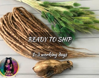 Alice dreads-full head (50DE) 50 DE Dark Brown Crochet Synthetic Dreads: Accent Braids  main image 4