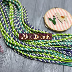 Spring dreadlock extensions Wool dreads double ended twists by AliceDreads