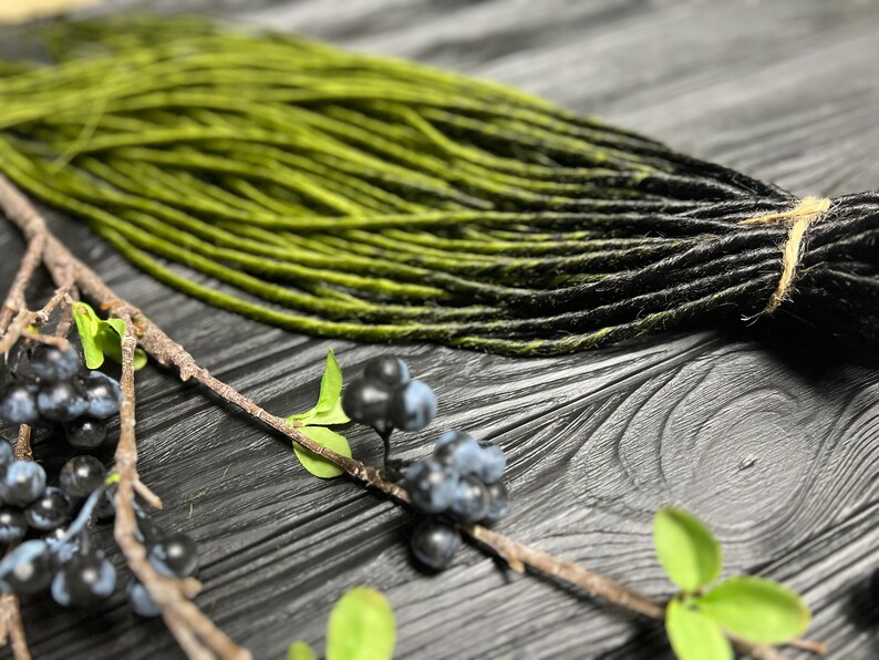 Synthetic dreads Double ended dread Olive de dread Ombre 画像 10