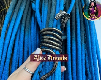 Bendable Snake Dread Tie: Flexible Hair Clip for Dreads