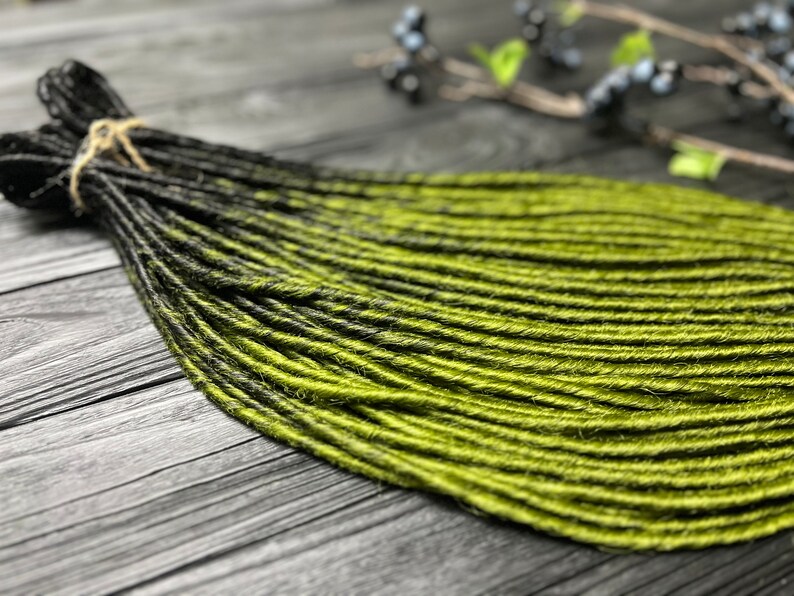 Synthetic dreads Double ended dread Olive de dread Ombre 画像 9