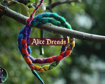 Flexible Wire Dread Ties: Merino Wool, Thread, Bendable Dread Accessories