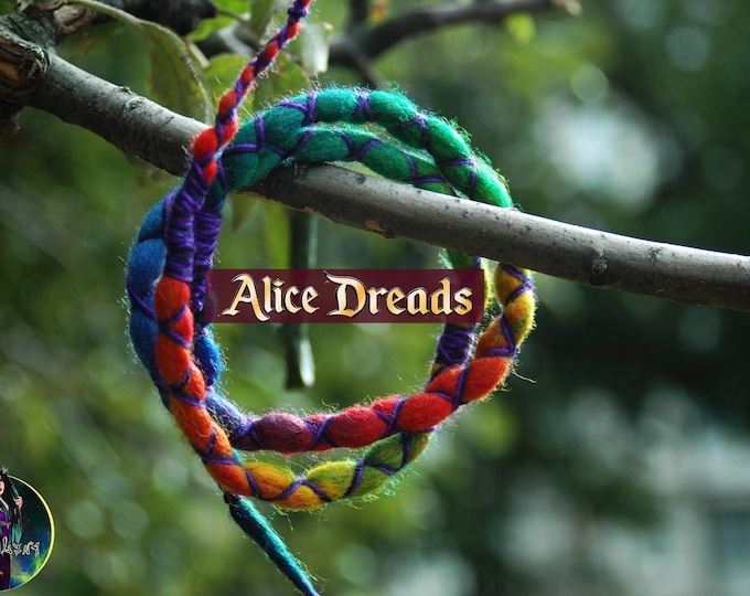 Flexible Wire Dread Ties: Merino Wool, Thread, Bendable Dread Accessories