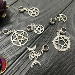 Pentagram dread accessories, Bead for dreads, Hair beads for Dreadlock