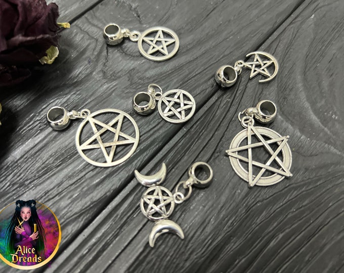 Pentagram dread accessories, Bead for dreads, Hair beads for Dreadlock