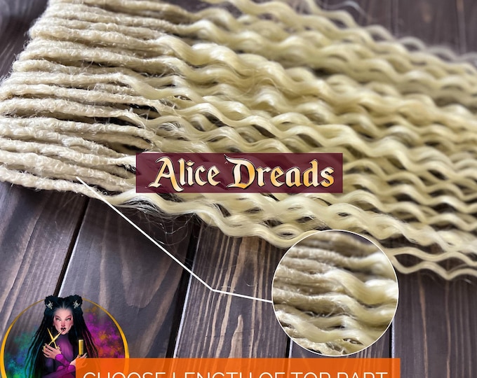Blonde Curly Dreads: Wavy Synthetic Dreadlock Extensions