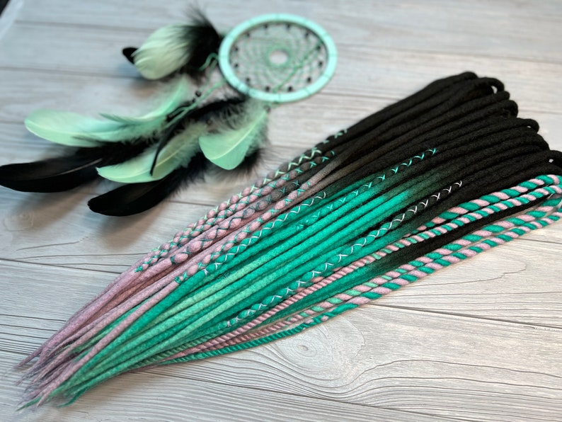 Dreads extensions Braid in dread Wool locks Dread 画像 10