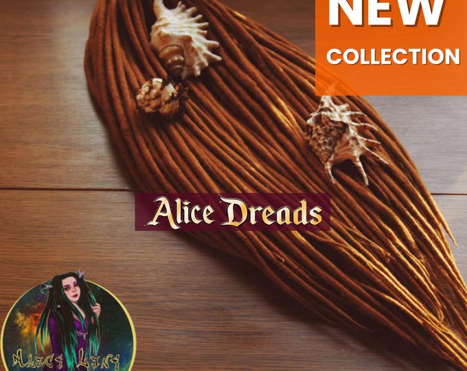 Light Brown Wool Dreadlock Extensions: Bohemian Hair Dreads