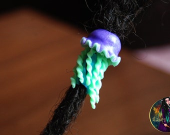 Dreadlocks bead for dreads Jellyfish clay beads for dreadlock extensions