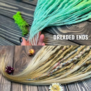 Crochet Synthetic Dreadlocks: Light Brown to dark Blonde Dreads image 8